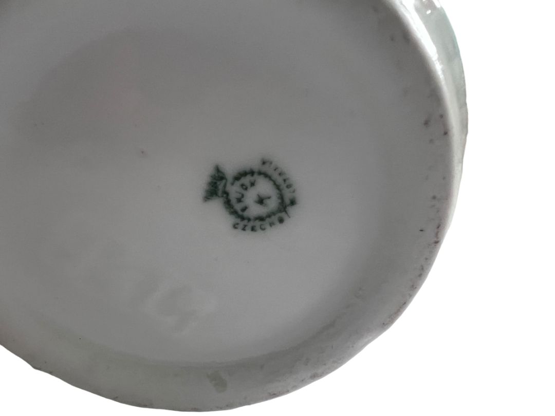 Vintage Czech Union K Lusterware Art Deco 5.25" Tall Pitcher