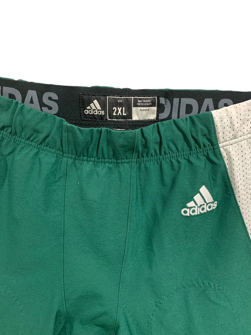 2XL Adidas New Mens Dark Green White Football Pants GG7413