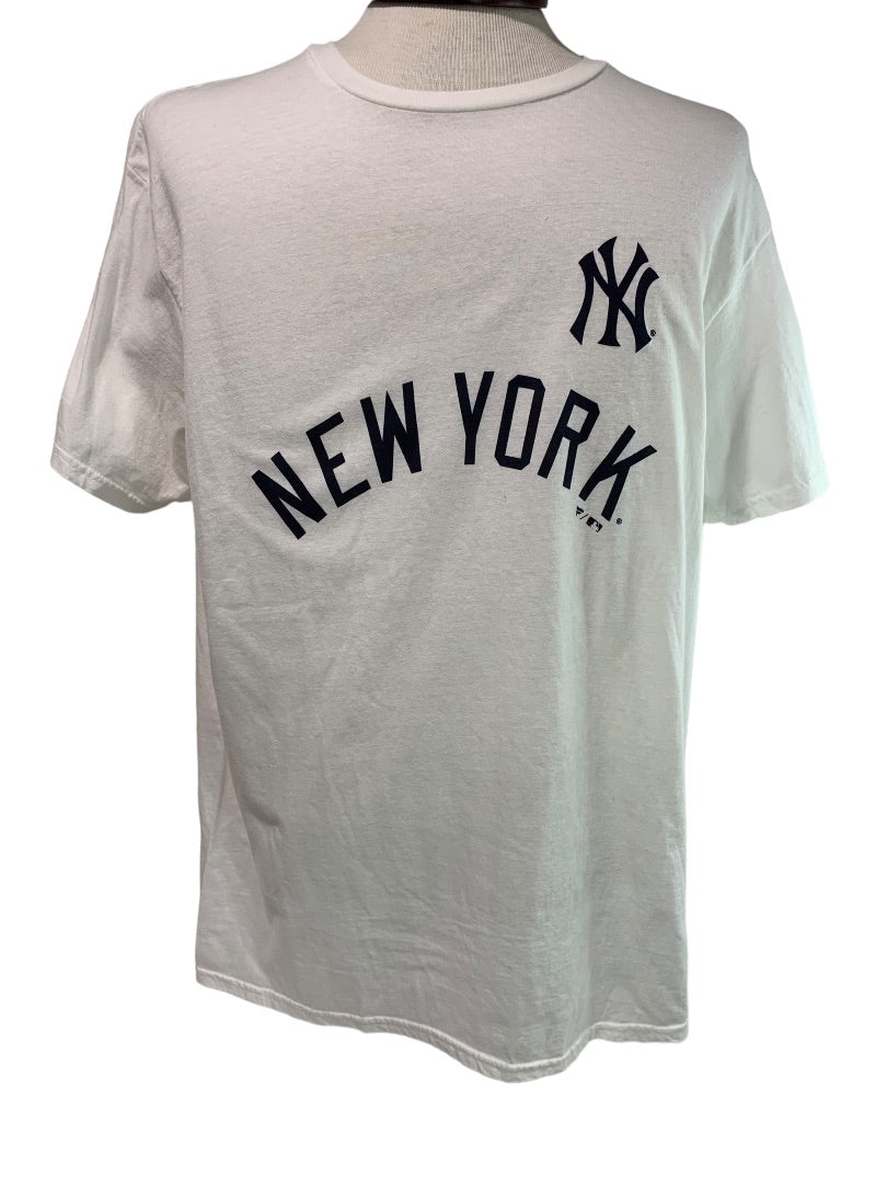 XL Fanatics New York NY Yankees Mens White Tshirt Short Sleeve