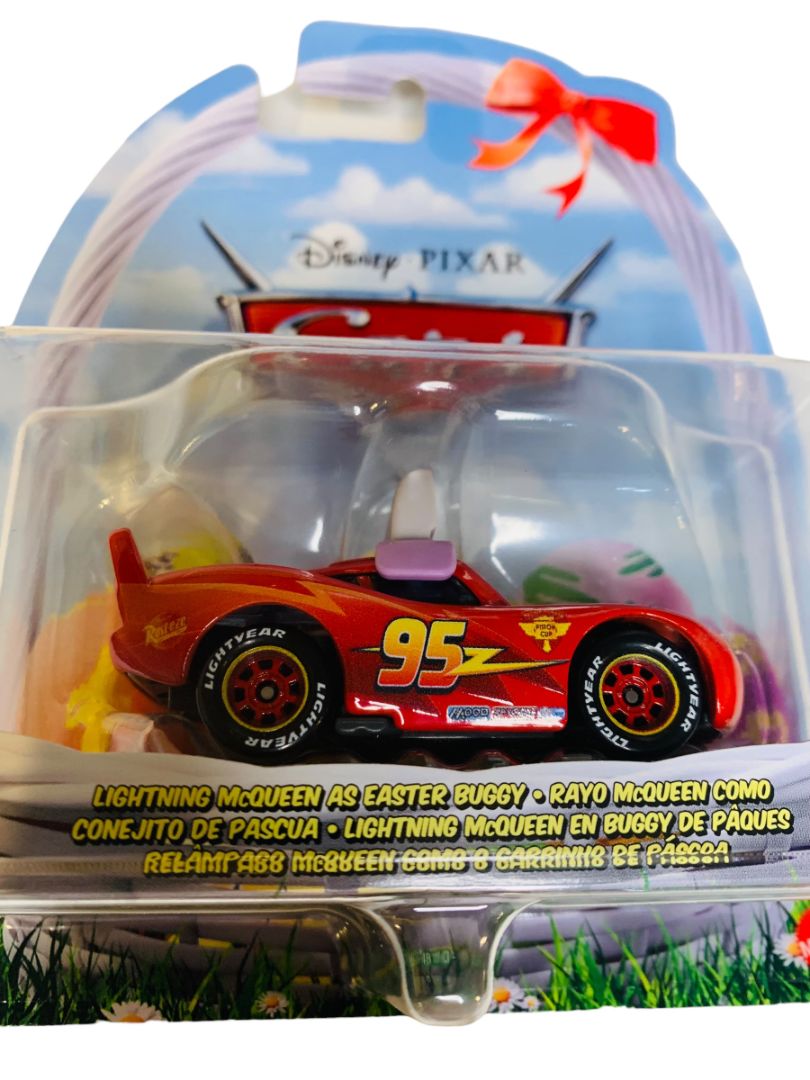 Disney Pixar Cars  Collection Lightning McQueen as Easter Buggy Diecast HTY66 New Mattel