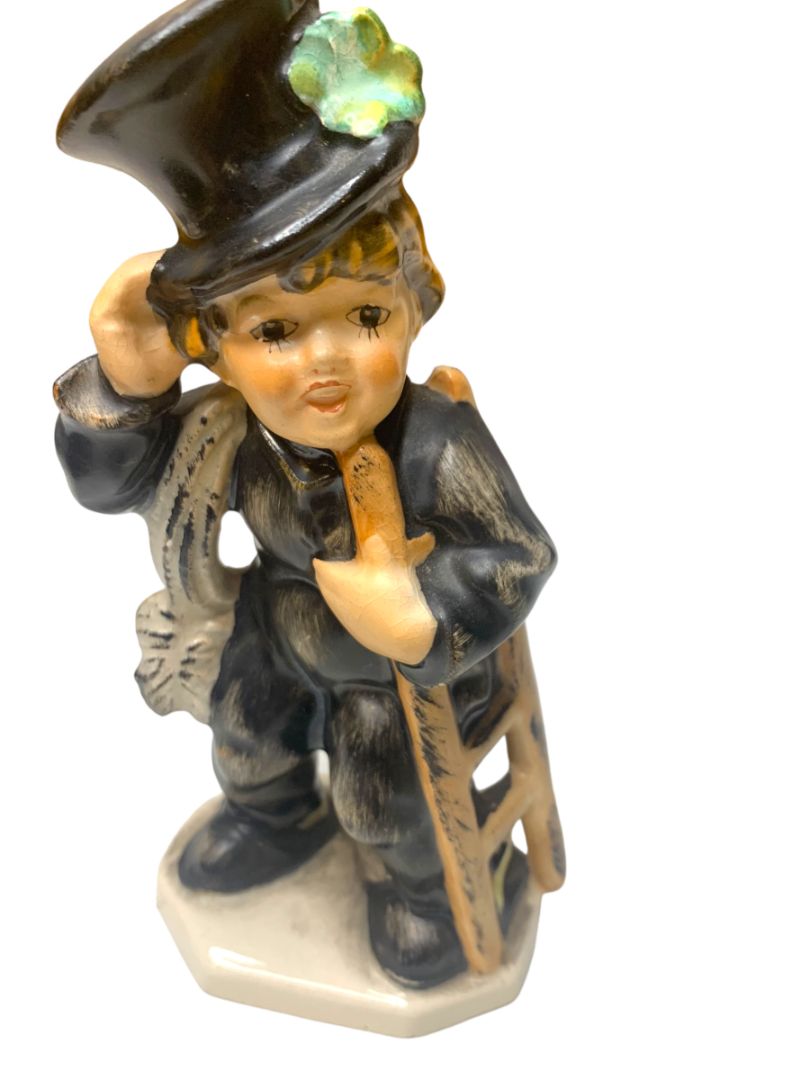 Vintage Friedel Bavaria Western Germany Chimney Sweep 6" Ceramic Figurine