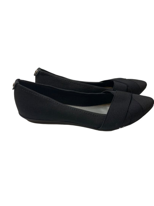 7.5M Anne Klein Oalise Ballet Womens Black Flats Dress Shoes
