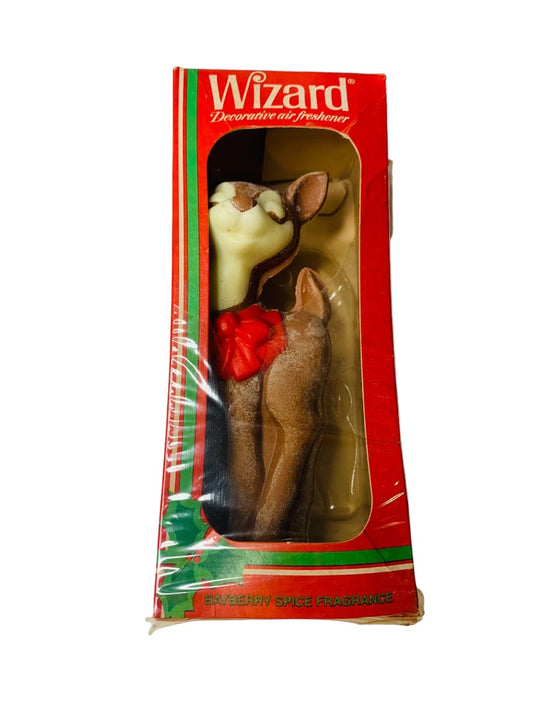 Vintage 1980s Wizard Decorative Reindeer Air Freshener Figurine Bayberry Spice