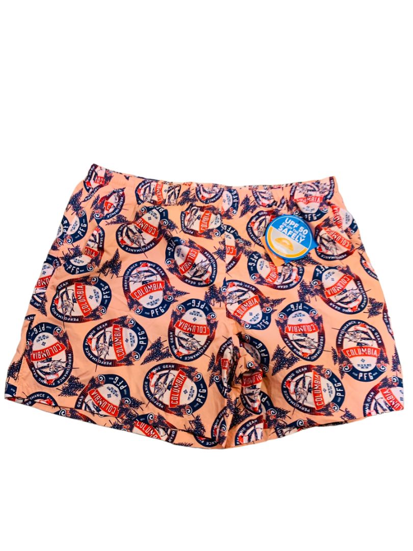 XL Columbia Mens New Swim Trunks Print UPF 50 Super Backwater Short