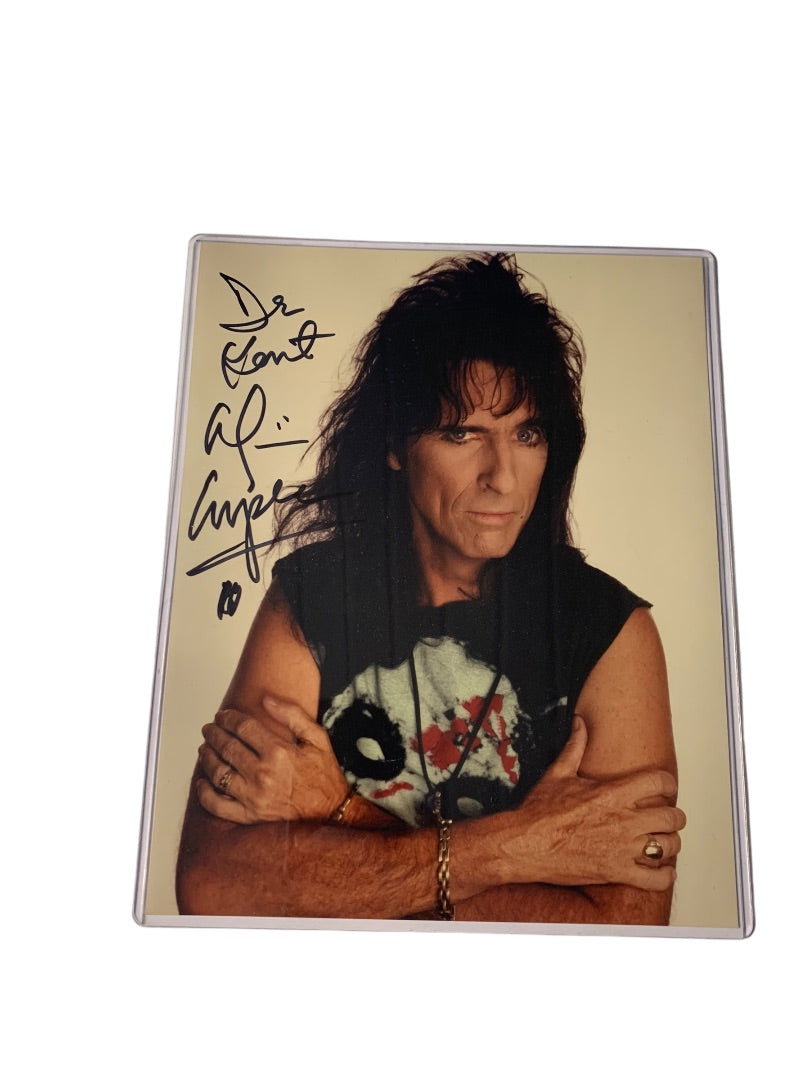 Signed Alice Cooper 8x10 Photo Personalized Autograph