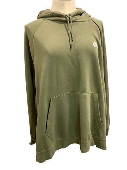 3X Nike Essential Womens Olive Green Pullover Hoodie CJ0409 Plus Size