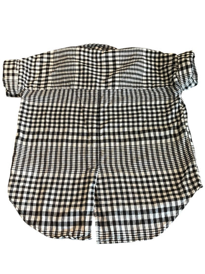 XXS Madewell Womens Double-Faced Hayden Popover Top in Breeney Plaid NB549 Shirt