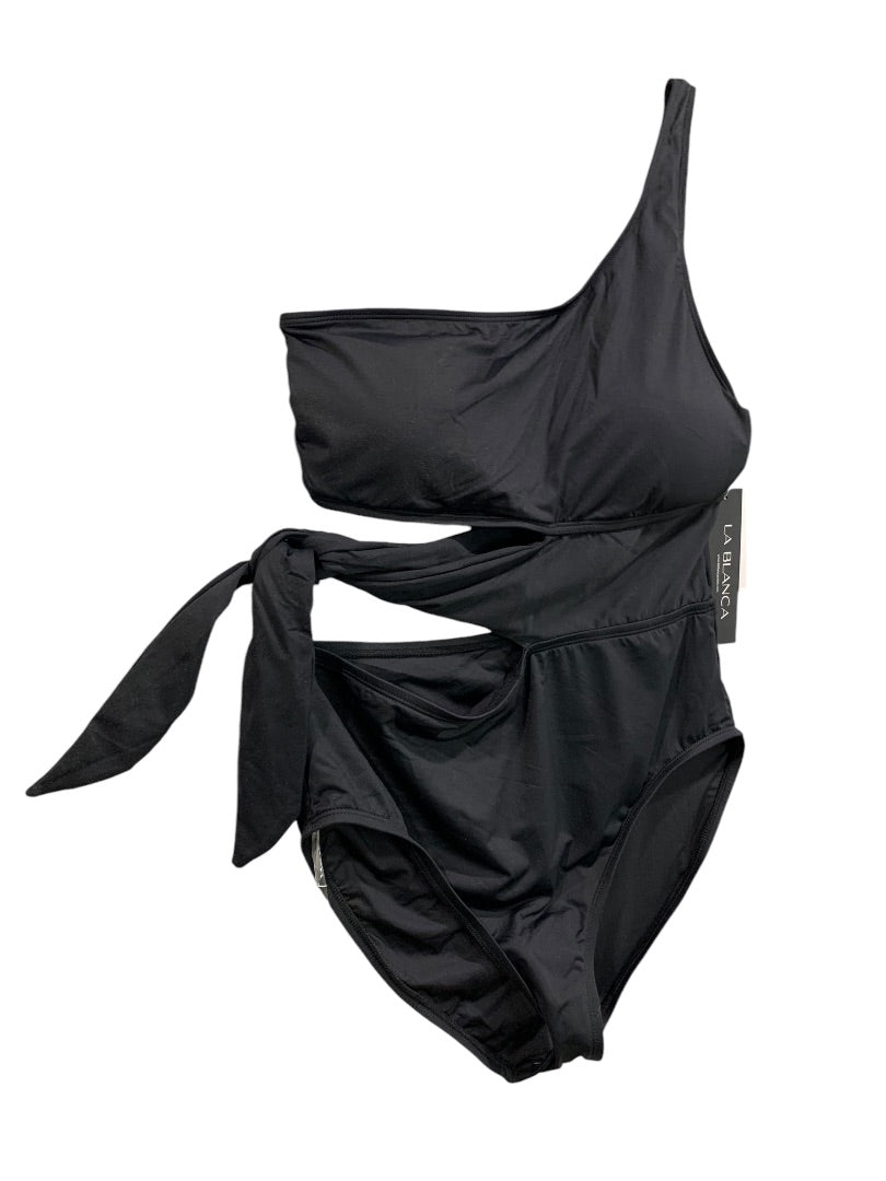 Size 12 La Blanca New Black Standard Island Goddess One Piece Swimsuit