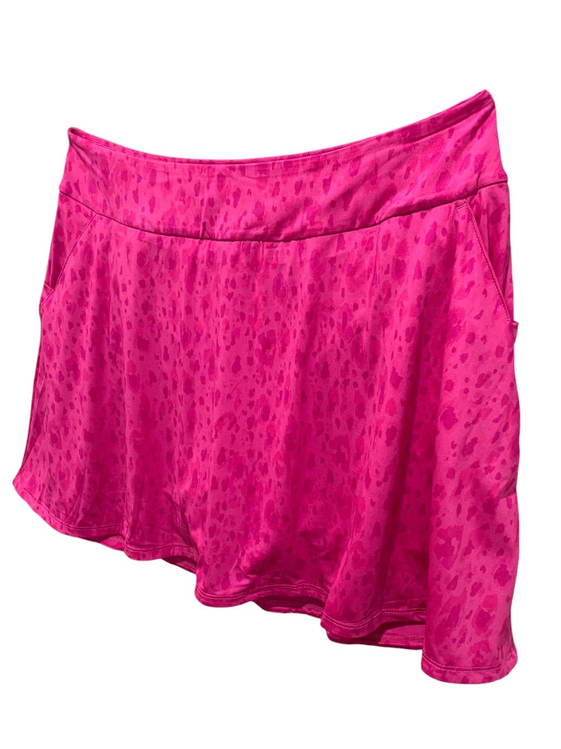 Large Adidas Womens New Print Golf Skirt Skort Fuchsia HY4096