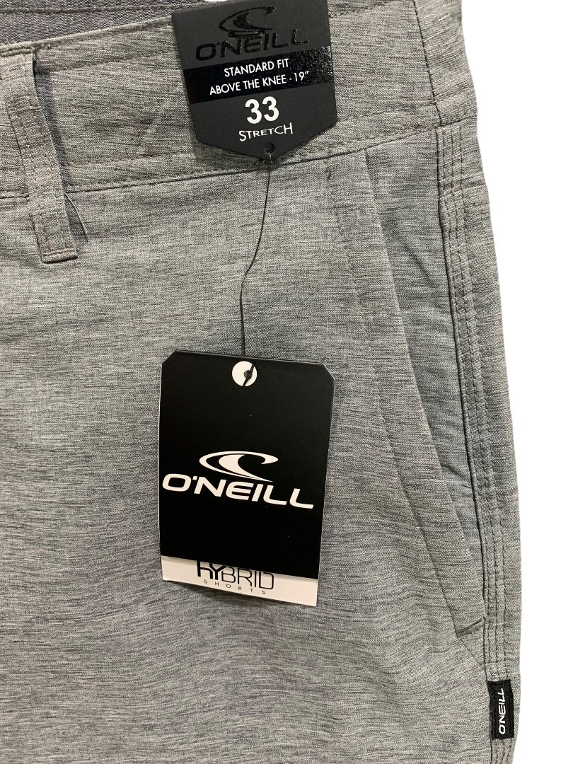 Size 33 O'Neill Mens New Hybrid Drifter Shorts Standard Fit Gray