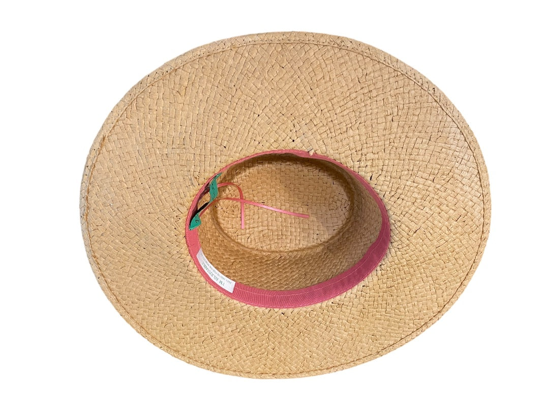 One Size Womens Gyal Bashy Adjustable Band Straw Hat Wide Brim