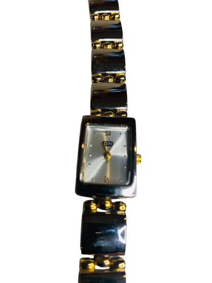 Womens Wristwatch pH Silvertone Link Watch 7-7.5 Inch