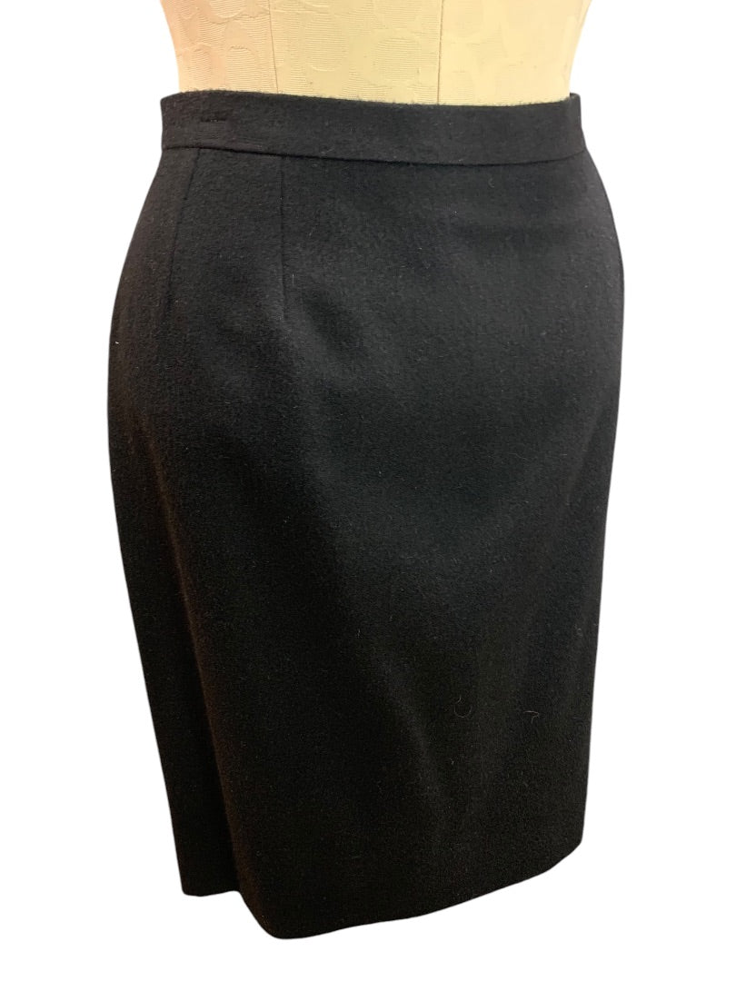 Size 46 Morabito Paris Wool Angora Blend Straight Pencil Skirt