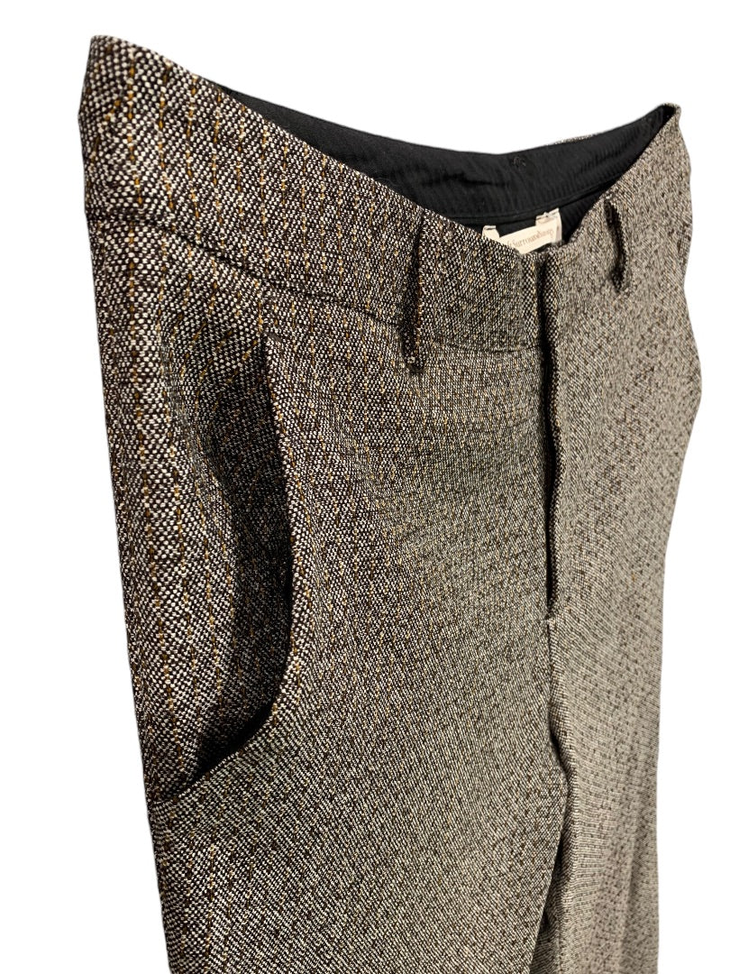 14P Soft Surroundings Womens Petite Brown Tweed Dress Pants