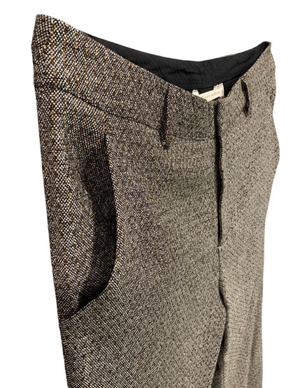 14P Soft Surroundings Womens Petite Brown Tweed Dress Pants