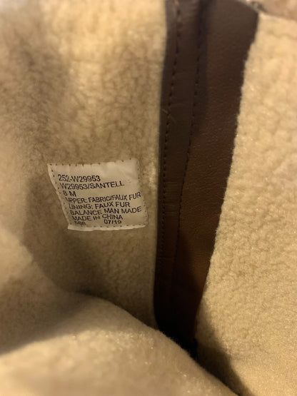 Size 8M Santell Womens Winter Boots Dark Taupe Fleece Lined