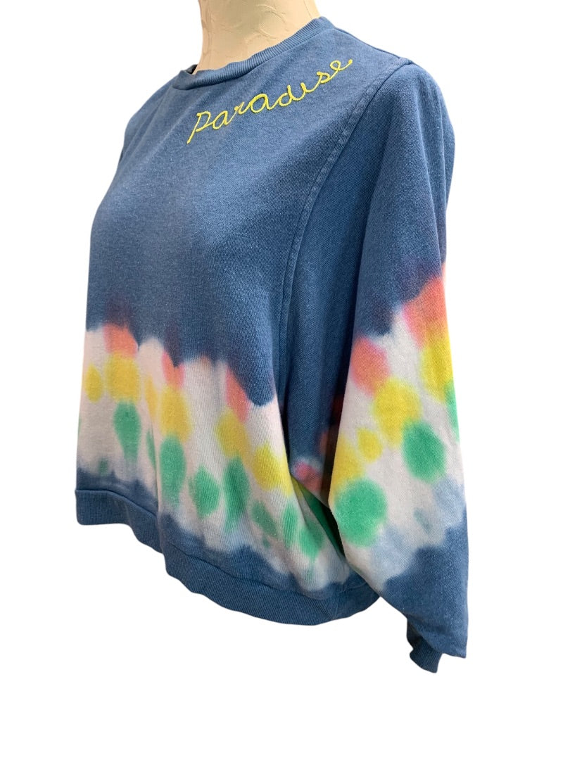 Small Vintage Havana Womens Tie Dye Sweatshirt Soft Paradise