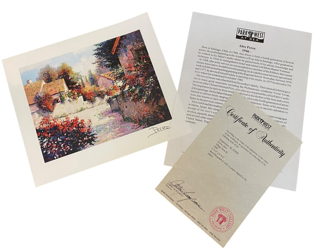 Lot of 6 Park West At Sea Seriolithographs and COA Bohlmann Steynovitz Lekinff Kachan Perez Fanch