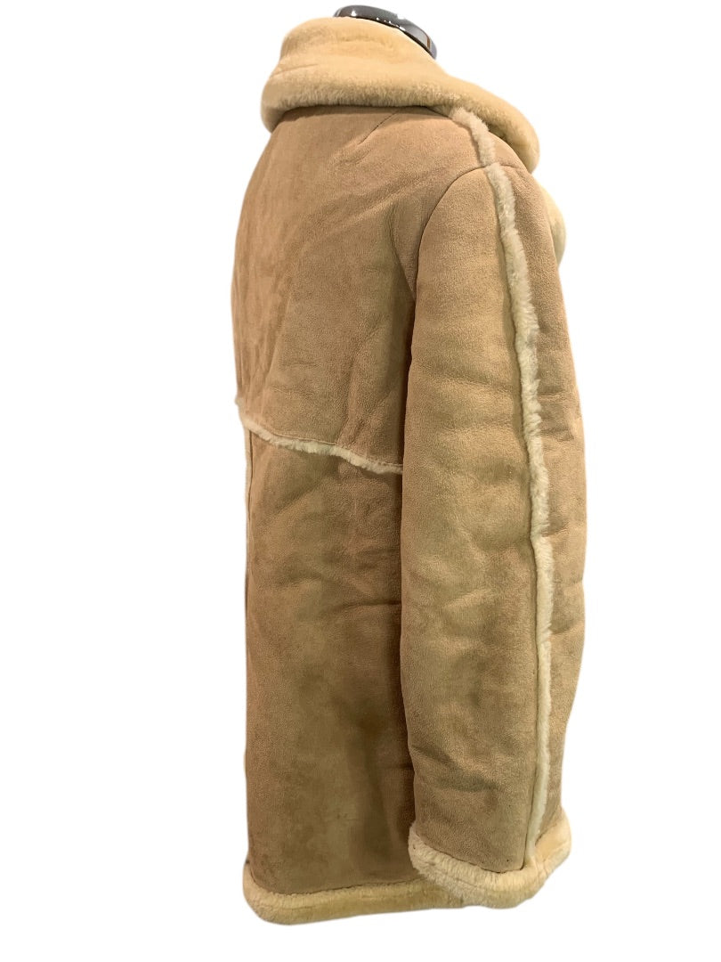 Size 14 Sawyer Of Napa Womens Heavy Shearling Sheepskin Coat Jacket