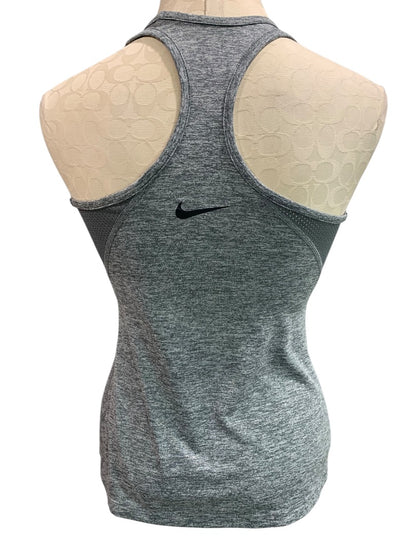 Small Nike Dri-Fit Womens Racerback Tank Athletic Heathered Gray