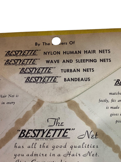 Vintage Bestyette Hair Net 3 Packs Regular Size Light Brown Scranton PA