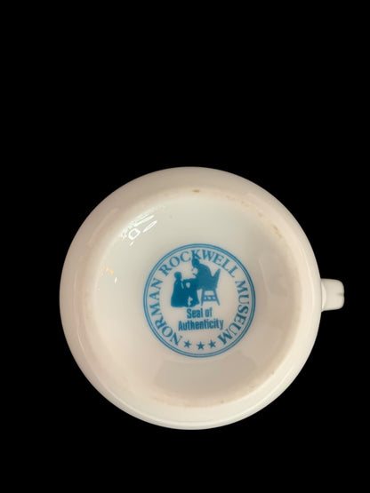 1982 Norman Rockwell Museum Collection Mug Gold Trim "The Toymaker"