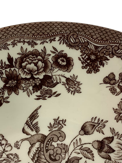Royal Stafford Asiatic Pheasant Serving Bowl Brown 10.25 Inch Diameter