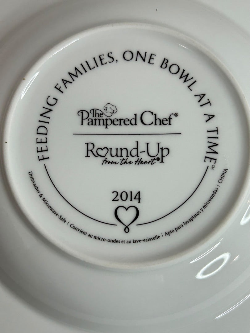 Pampered Chef 2014 Nourish Soup Bowl 2949 in Box 8.5 Inch