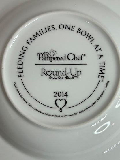 Pampered Chef 2014 Nourish Soup Bowl 2949 in Box 8.5 Inch