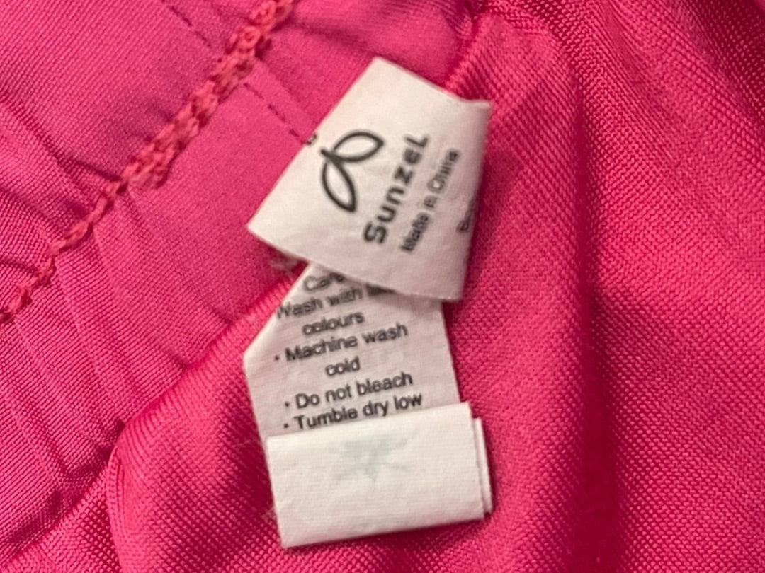 Size 6 Sunzel Lined Running Shorts Womens Lightweight Zip Pocket Pink