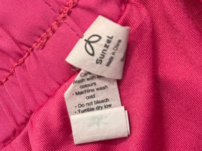 Size 6 Sunzel Lined Running Shorts Womens Lightweight Zip Pocket Pink