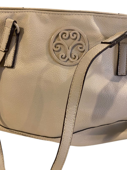 Enzo Angiolini Tote Shoulderbag Vegan Leather Beige Pebbled