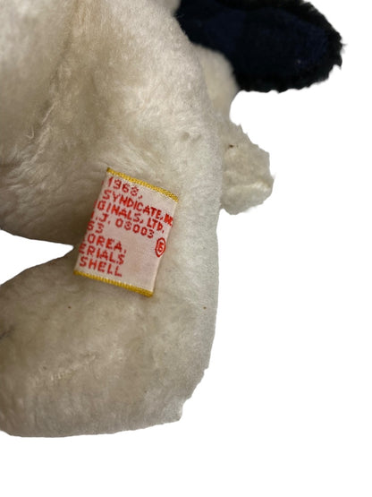 Vintage Plush Snoopy Peanuts Stuffed Animal 8 Inch Rough Condition