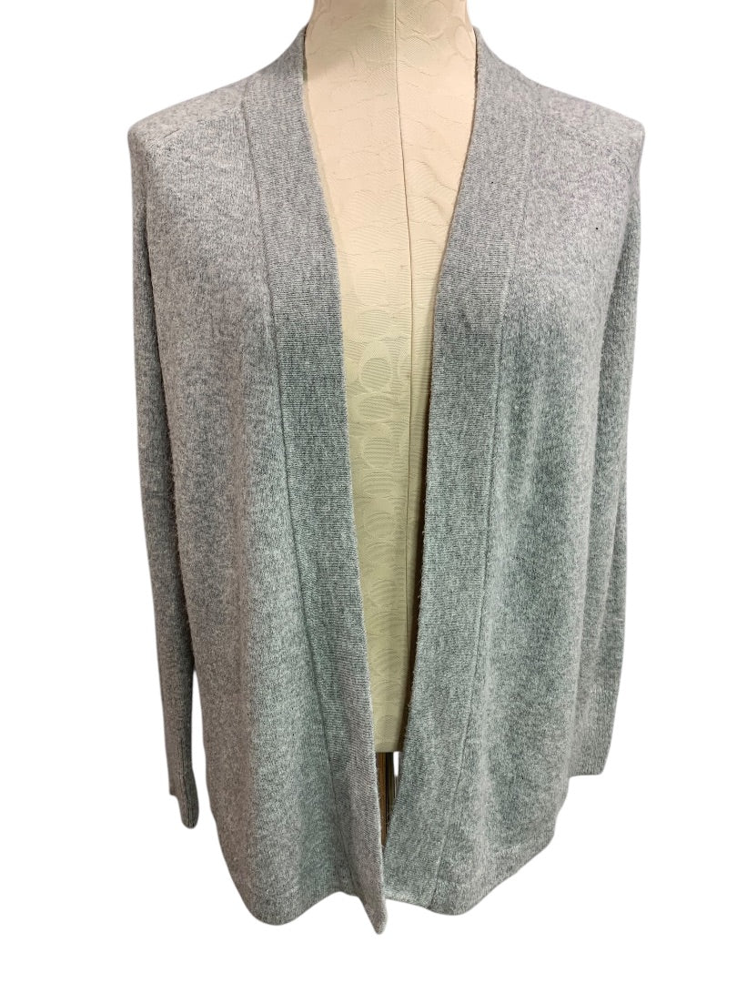 XS Loft Womens Gray Open Cardigan Sweater Tunic Length