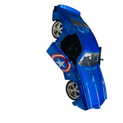 Jada Marvel 1:32 1972 Pontiac Firebird Captain America Die-Cast Car Toy