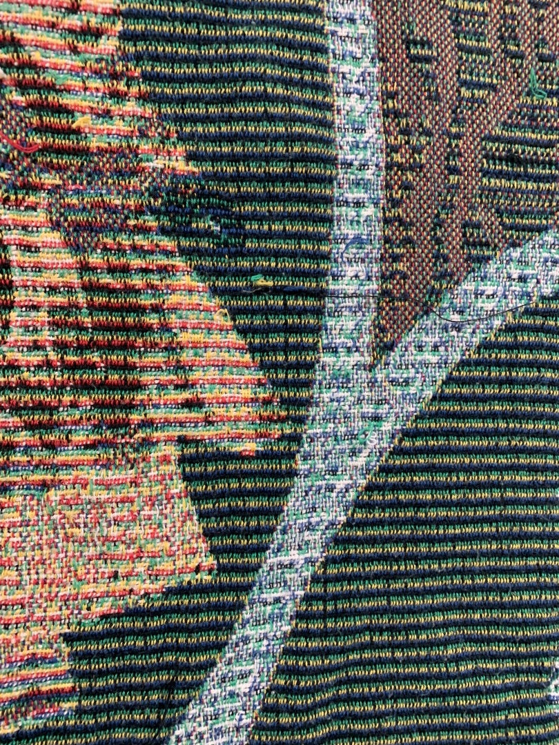 Vintage Woven Throw Blanket Collectors Dolls 68" x 50"