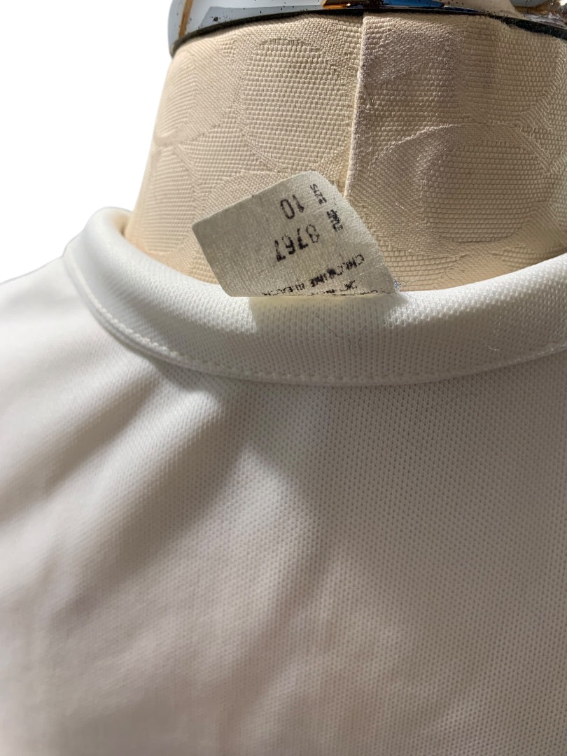 Size 10 Vintage Rainbow Stripe Maxi Dress White Sleeveless Button Front