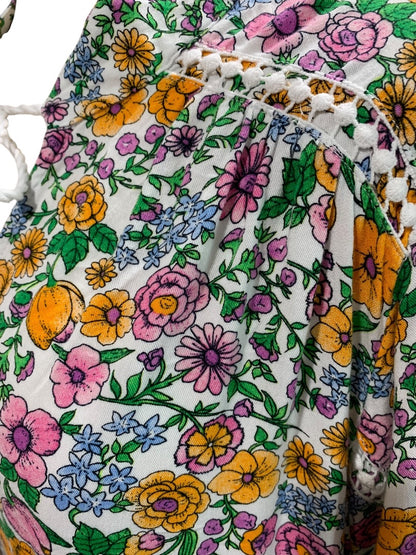 Large Crown & Ivy Long Sleeve Boho Shift Dress Floral Print Soft