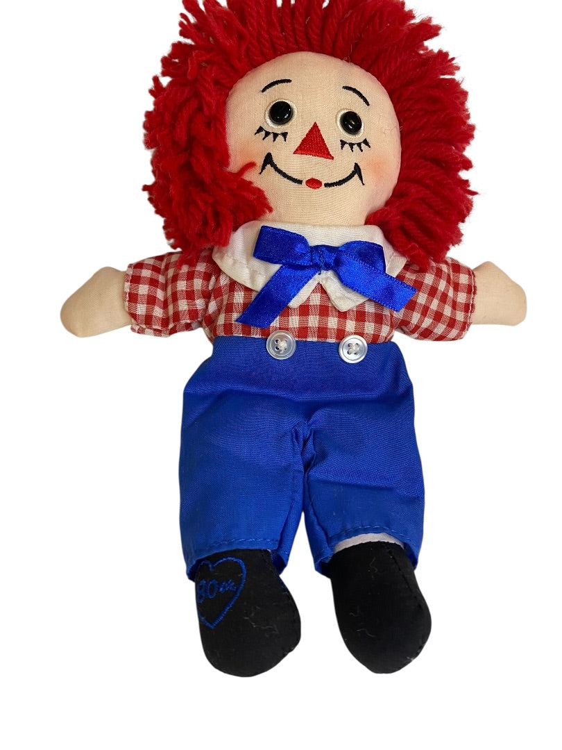 Vintage Small Raggedy Andy Rag Doll 8 Inch Applause