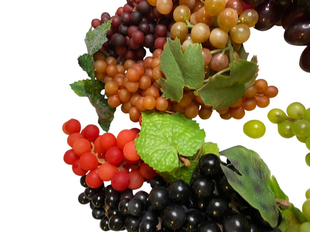 Vintage Fake Fruit 11 Bunches of Rubber Grapes Assorted Crafting
