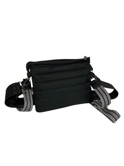 Think Rolyn Black Puffer Bag Crossbody Interchangeable Straps