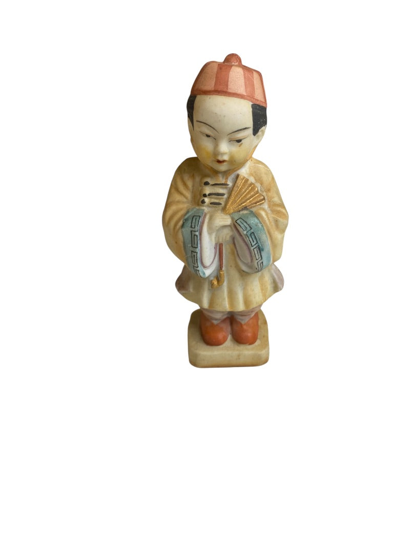 Vintage Japan Porcelain Figurine Man 4.25"