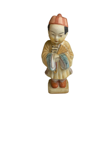 Vintage Japan Porcelain Figurine Man 4.25"