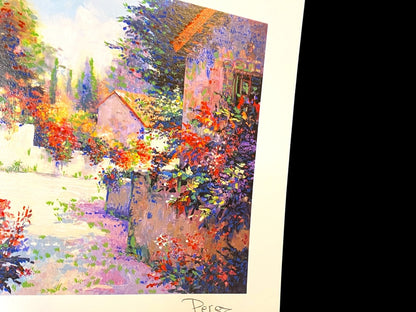 Alex Perez Village View III Seriolithograph  & COA Numbered Park West Gallery 6.75" x 8.75"