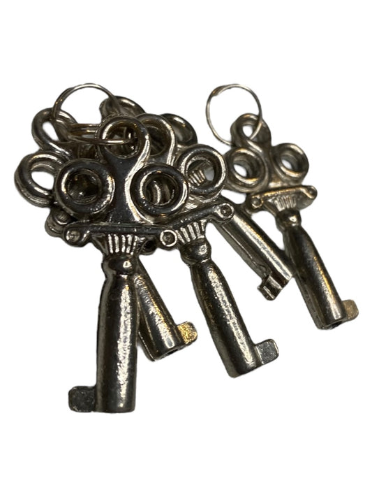 Silvertone 1.5" Reproduction Skeleton Keys Lot of 5 Crafting