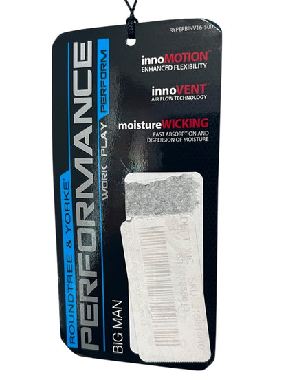 3XB Roundtree & Yorke Performance Golf Shirt Blue New