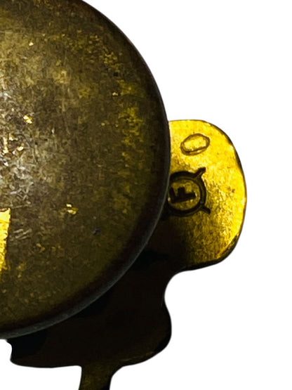 Vintage F.O.E.  Fraternal Order of the Eagle Lapel Pin Badge Screwback .75"