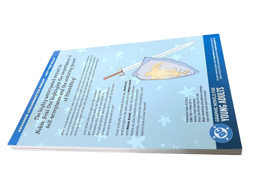 DC Nubia Too Real Paperback Book McKinney Smith Axumi Uncorrected Proof