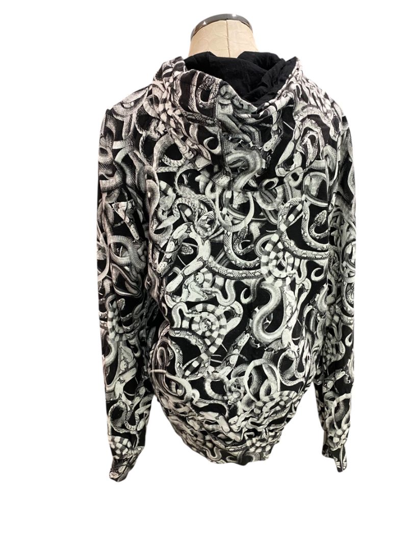 Medium ElevenParis Snake Print Hoodie Eleven Paris Life is a Joke