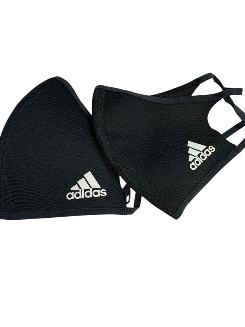 Pack of 4 New Adidas Face Covers Adult Black H08836 Washable